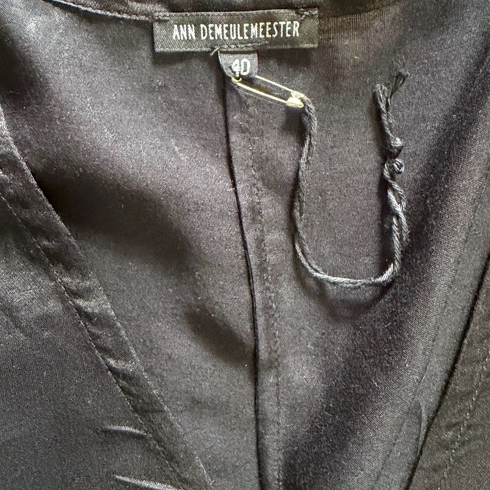 Ann Demeulemeester Black Silk Blend Hi-lo
Hem Maxi Dress(Size 40) - Picture 8 of 10